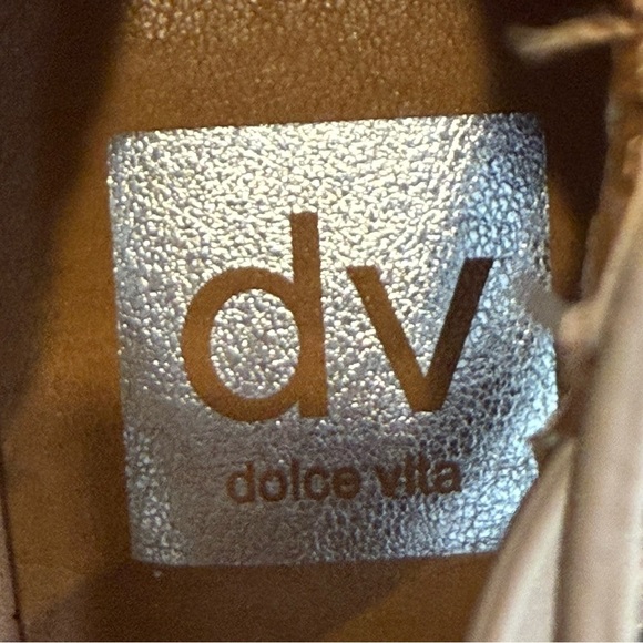 Dolce Vita Tan Cage-Style Sandals - Picture 5 of 6